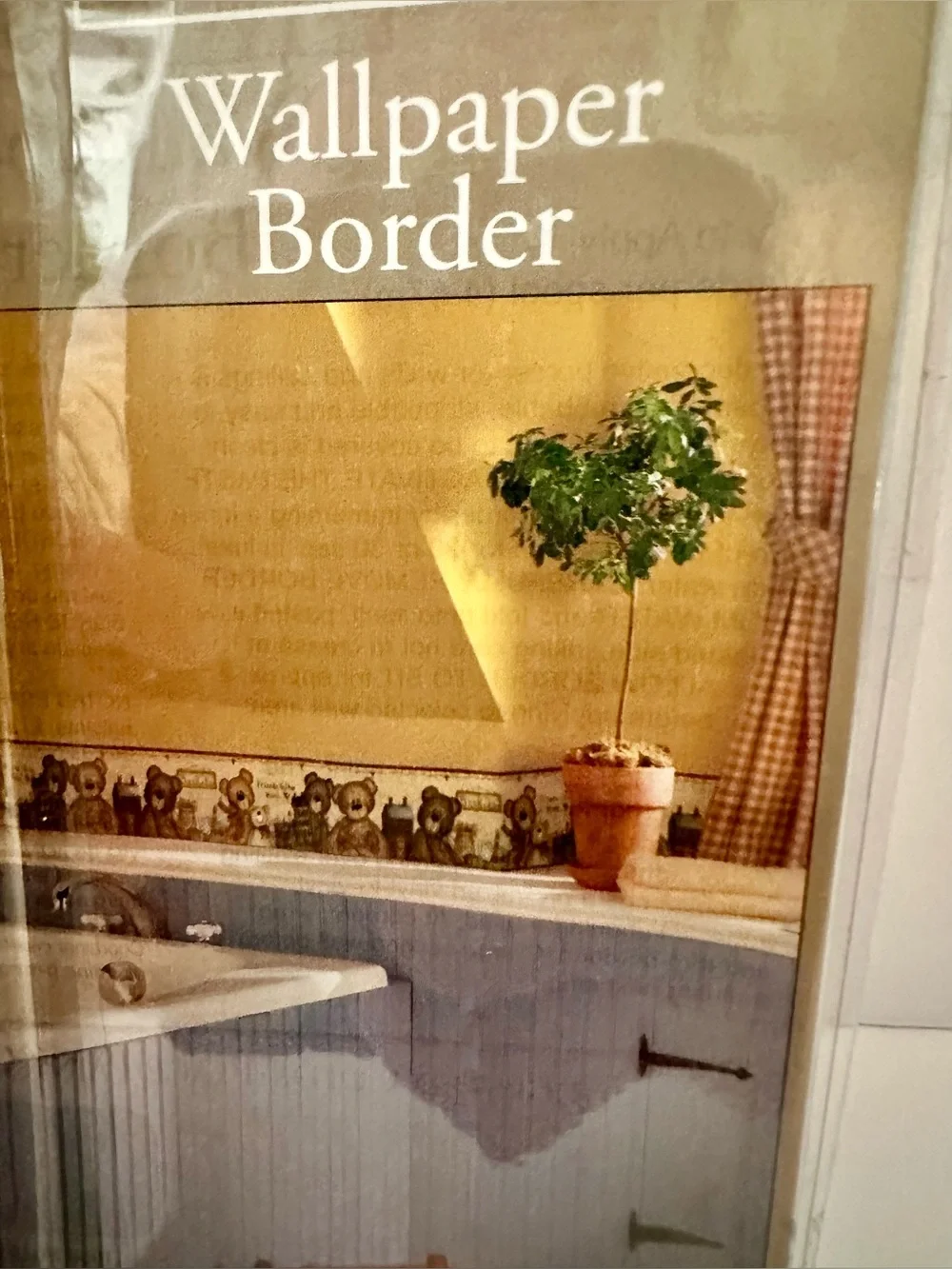 HomeTrends Country Bear Wallpaper Border “Friends Gather Here”